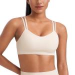 Soft Molded V Neck Sports Bra for Women