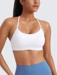 Butterluxe Women's Y-Back Sports Bra - White