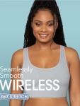 Fruit of the Loom Women's Comfort Wireless Longline Bra