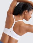 Butterluxe Women's Y-Back Sports Bra - White