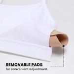 Butterluxe Women's Y-Back Sports Bra - White