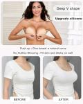 MITALOO Sticky Invisible Push-Up Bra in Beige