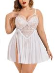 Avidlove Plus Size Lace Babydoll Nightgown