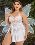 Avidlove Plus Size Lace Babydoll Nightgown