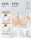 LXOXL Wireless Seamless Push Up Bra for Women