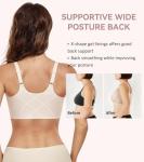 Lemorosy Front Closure Wireless Bra for Women