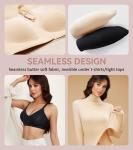 Lemorosy Front Closure Wireless Bra for Women