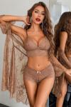 Avidlove Lace Kimono Robe and Sexy Lingerie Set