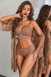 Avidlove Lace Kimono Robe and Sexy Lingerie Set