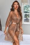 Avidlove Lace Kimono Robe and Sexy Lingerie Set