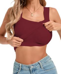 Women's U Neck Shapewear Tank Top with Bra