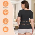 Black Compression Short Sleeve Shapewear Camisole