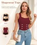 Women's U Neck Shapewear Tank Top with Bra