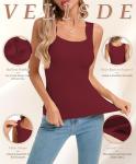 Women's U Neck Shapewear Tank Top with Bra