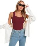 Women's U Neck Shapewear Tank Top with Bra