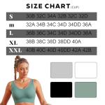 High Support Sports Bras for Women 3 Pack