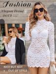 Avidlove Women's Floral Lace See-Through Babydoll Dress