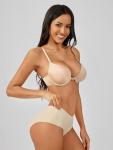 Front Closure Push Up Bra with Plunge Design