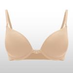 Front Closure Push Up Bra with Plunge Design