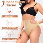 High Waist Tummy Control Thong Shapewear