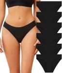 Soft Seamless No Show High Cut Underwear 6 Pack