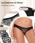 Sunm Boutique Lace Cheeky Bikini Panties 6 Pack