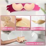 Cakes Cleavage Push Up Sticky Bra - Nude