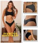 Soft Seamless No Show High Cut Underwear 6 Pack