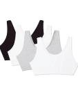 Fruit of the Loom Women's Sports Bra - Black/Grey