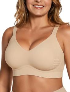 Wireless Seamless Full Coverage Lounge Bra in Nude