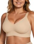 Wireless Seamless Full Coverage Lounge Bra in Nude