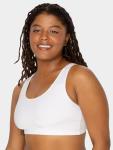 Fruit of the Loom Women's Sports Bra - Black/Grey