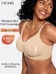 Wireless Seamless Full Coverage Lounge Bra in Nude