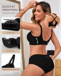 LXOXL Wireless Seamless Push-Up Bra for Women