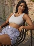 Fruit of the Loom Women's Sports Bra - Black/Grey