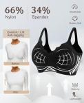 LXOXL Wireless Seamless Push-Up Bra for Women