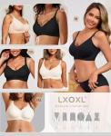 LXOXL Wireless Seamless Push-Up Bra for Women