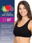 Fruit of the Loom Women's Sports Bra - Black/Grey