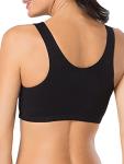 Fruit of the Loom Women's Sports Bra - Black/Grey