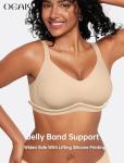 Wireless Seamless Full Coverage Lounge Bra in Nude