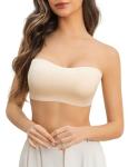 Nude Push-Up Strapless Bra for Women