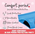 Hanes Girls' Hipster Period Panties 4-Pack