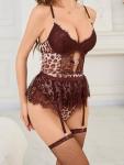Alrovetoney Underwire Corset Bodysuit Lingerie Set