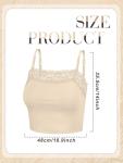 6 Pack Women's Lace Camisole Bralettes Set