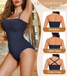 Lenashape Seamless Strapless Bodysuit with Tummy Control