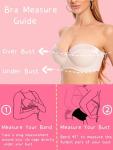 Dvpol Strapless Push-Up Bra for Women 40DDD