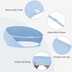Ice Blue Strapless Padded Bandeau Sports Bra