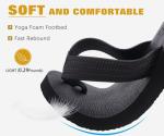 Men's Arch Support Waterproof Flip Flops - Black