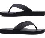 Men's Arch Support Waterproof Flip Flops - Black