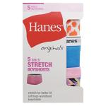 Hanes Girls Moisture-Wicking Boyshorts 5-Pack
